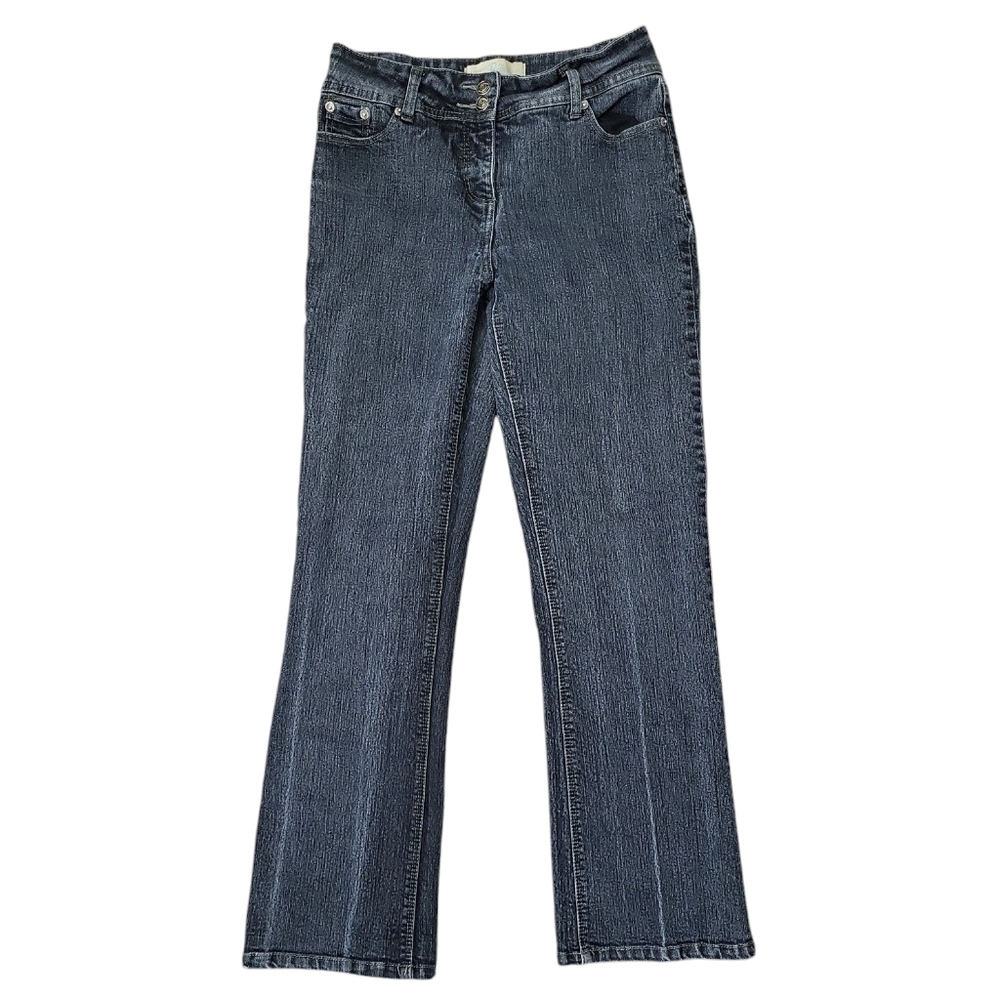 Vintage Penman's Women's Jeans Y2K Size 6 Dark Wash Embroidered Boot Cut
